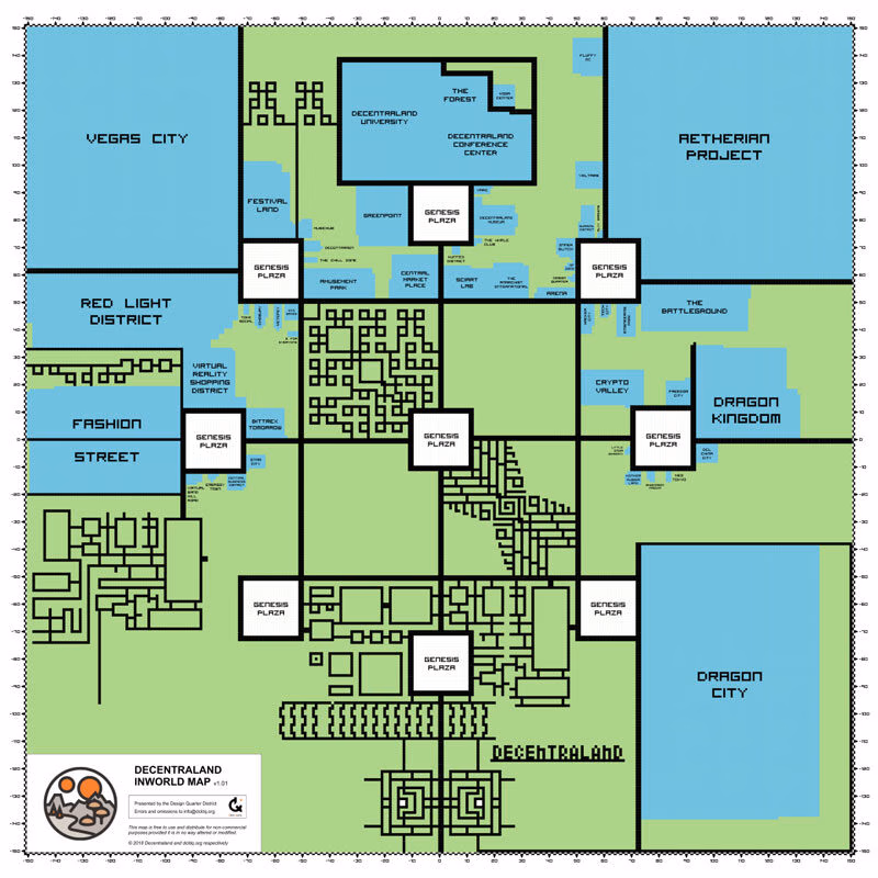 2019 decentraland map