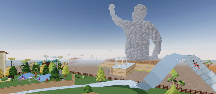 2019 decentraland statue