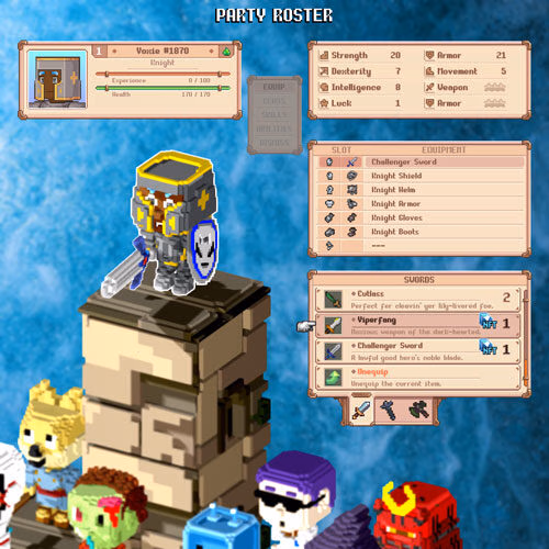 voxies party roster equipment